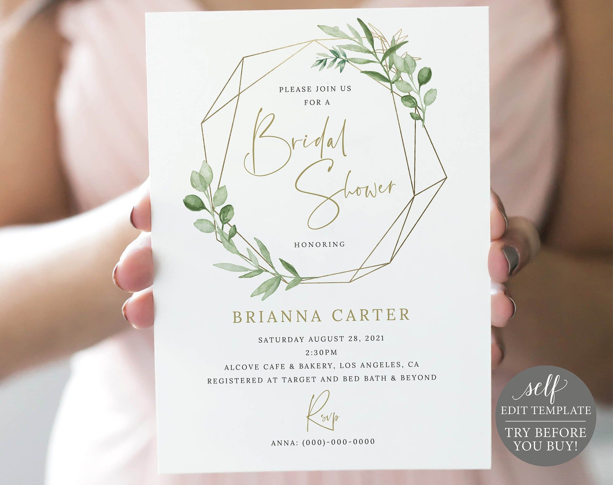 wedding shower invitation templates