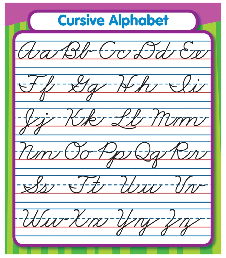 Cursive Alphabet Printable Worksheet