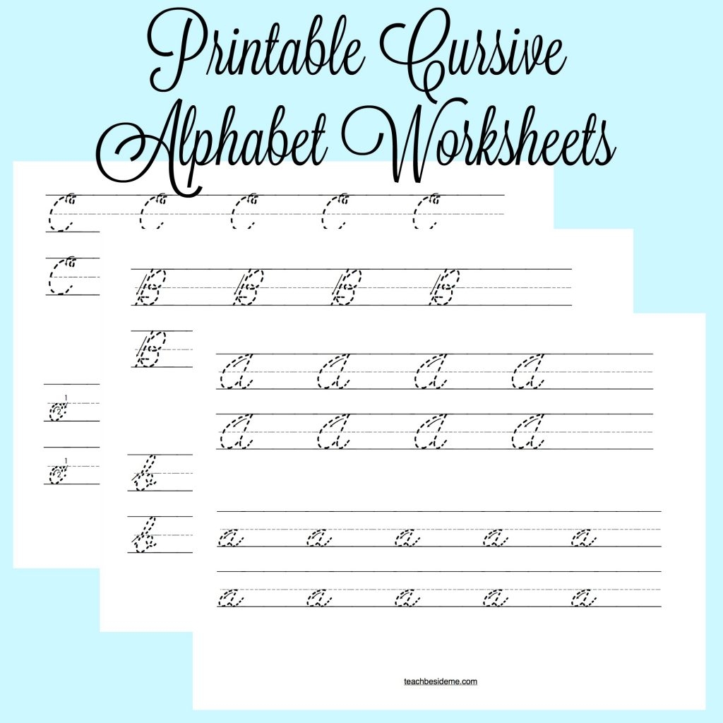 cursive alphabet worksheets