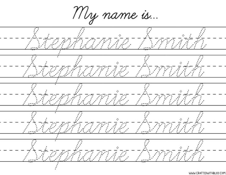 Cursive Writing Worksheets Generator Writing Worksheets