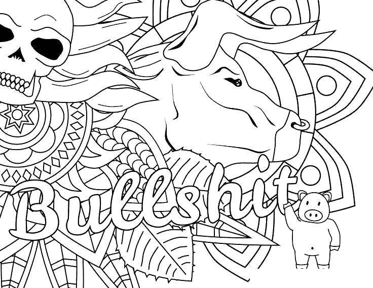 free cuss word coloring pages