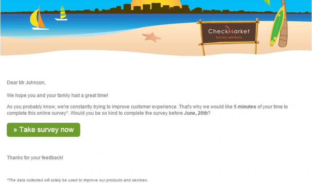 Customer Satisfaction Survey Email Invitation Template Sending Out A 