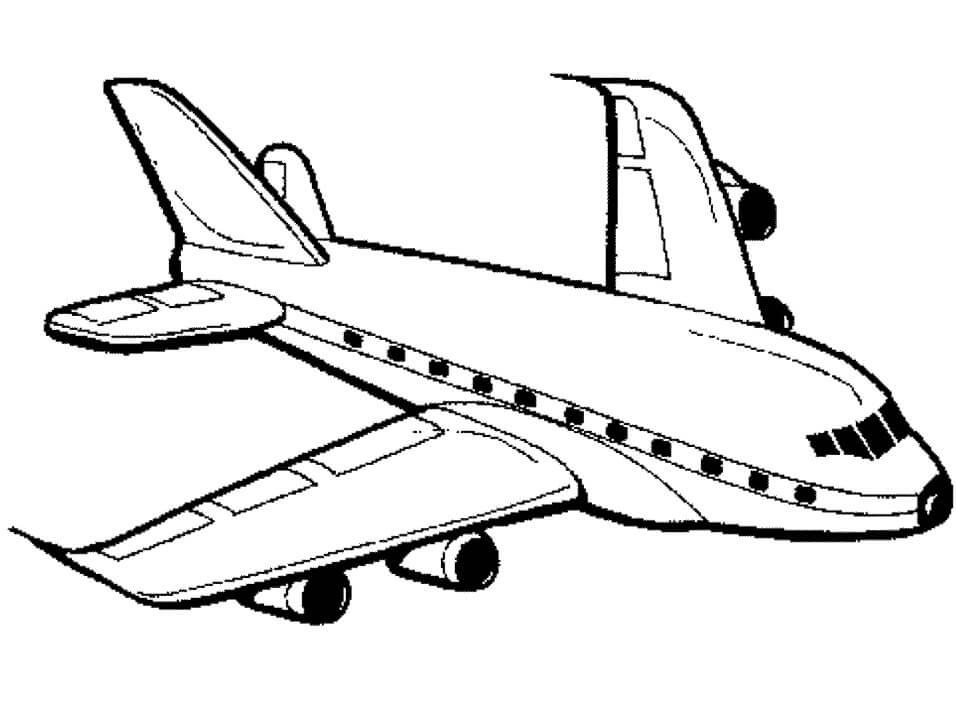 Cute Aeroplane Coloring Page Free Printable Coloring Pages For Kids