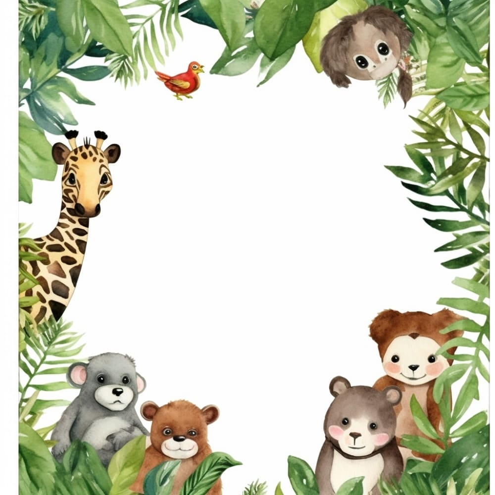 Cute Animal Border Printable Free Download And Print For You