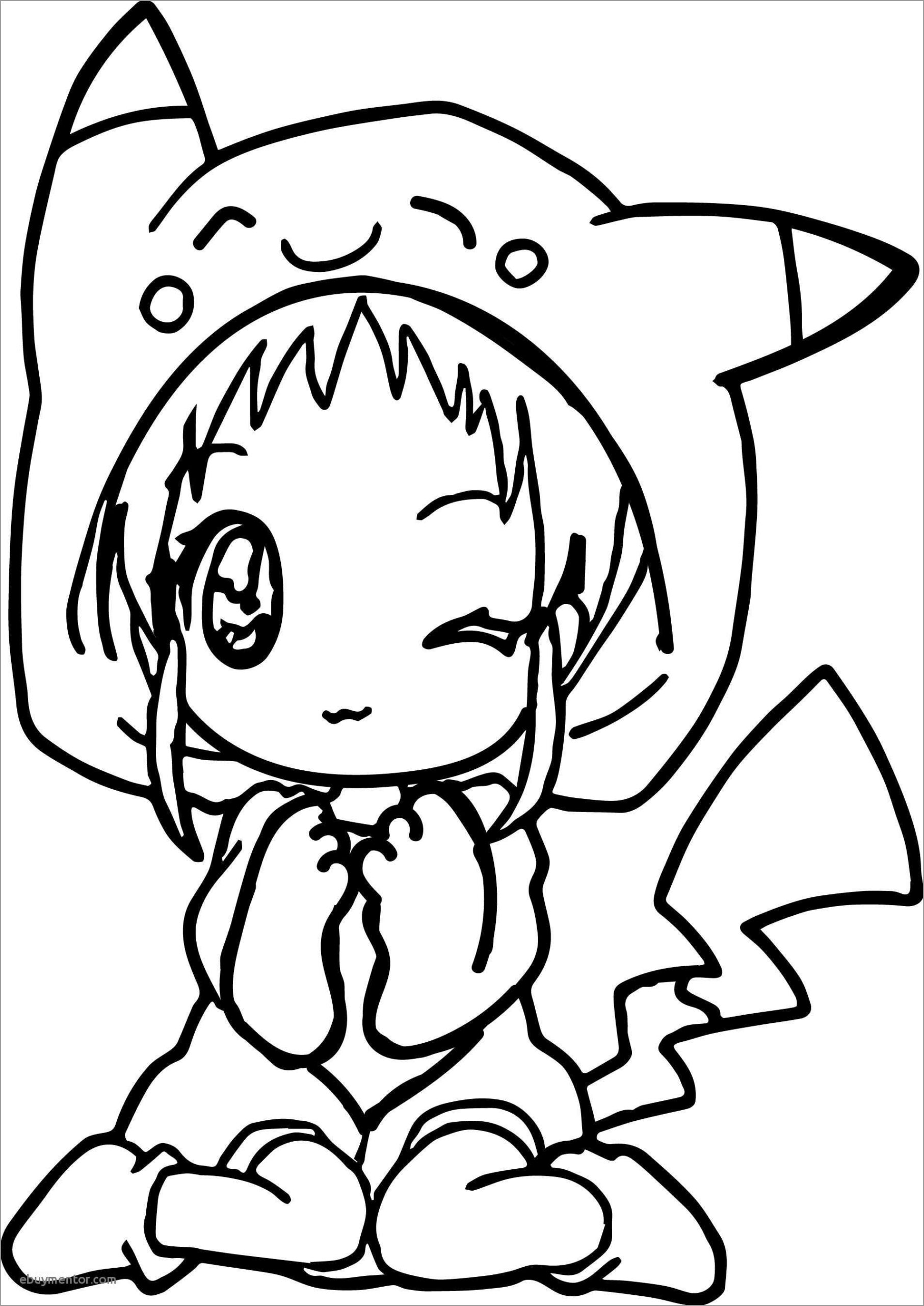 Cute Anime Chibi Girl Coloring Pages ColoringBay