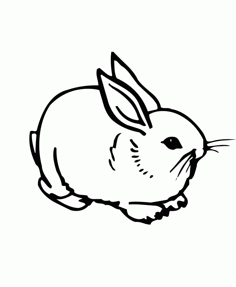 Cute Bunny Coloring Pages To Print Coloring Home