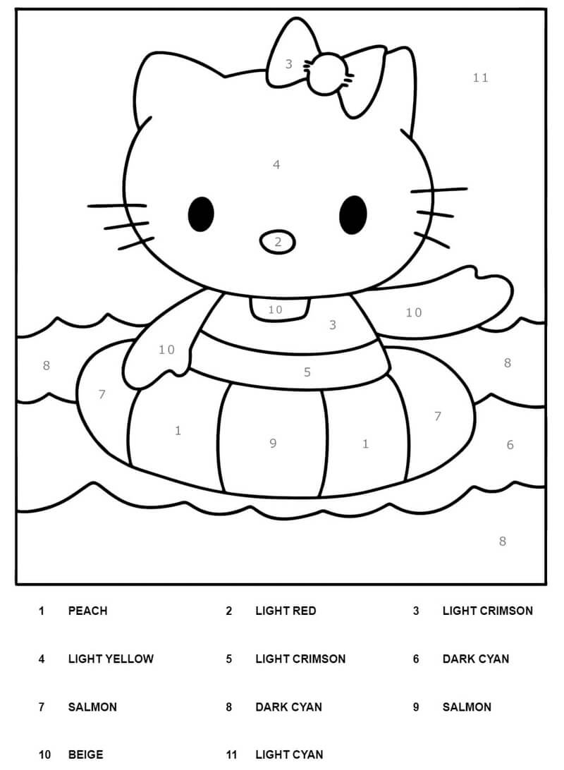 Hello Kitty Color Page