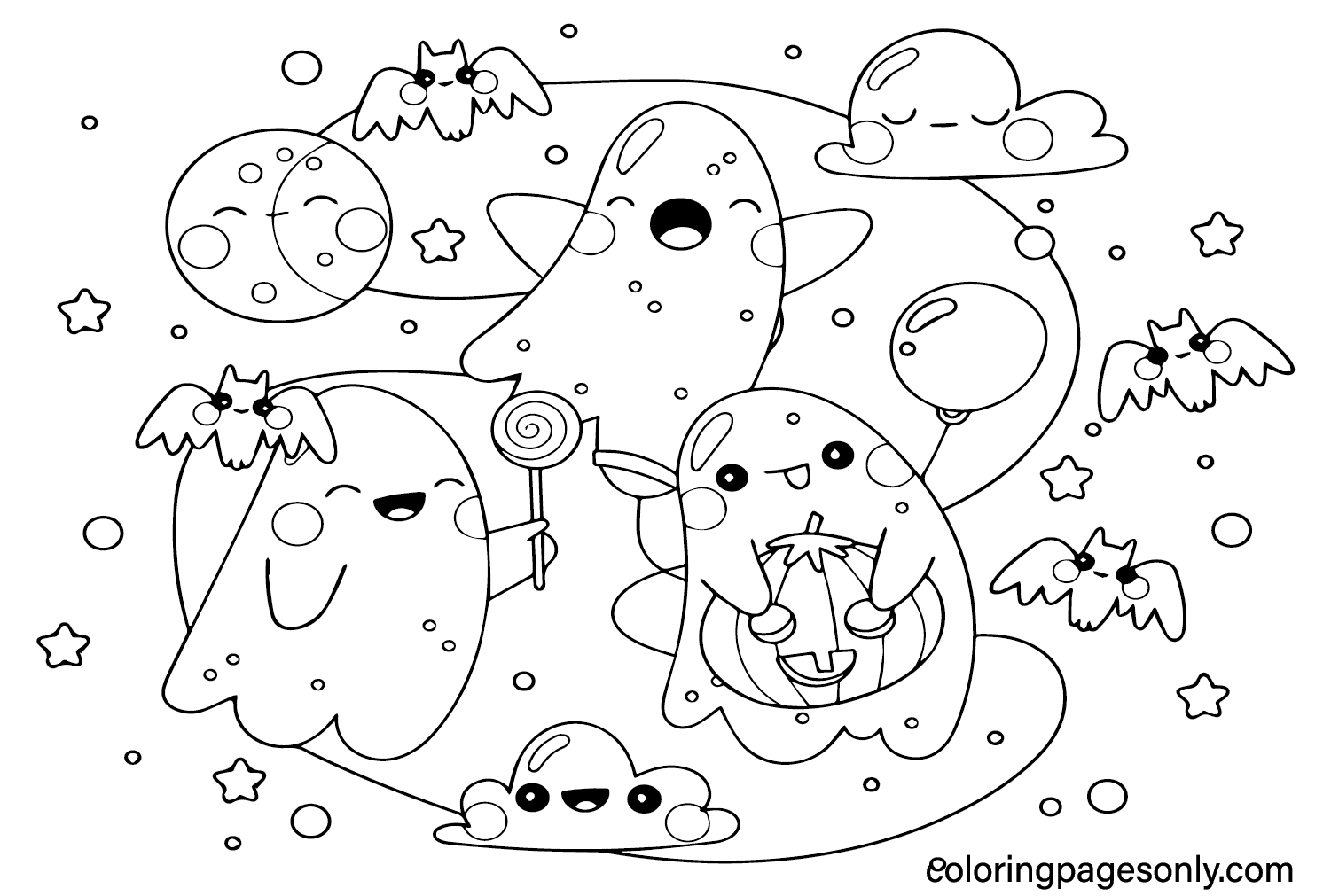 Halloween Coloring Pages Cute
