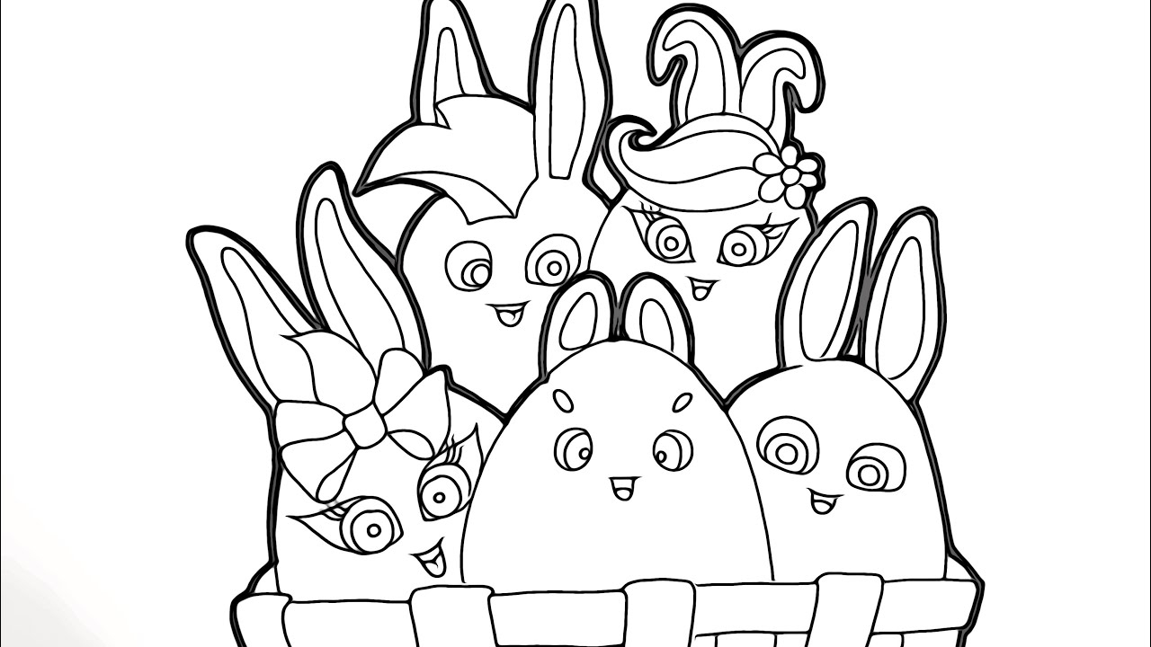 Cute Sunny Bunnies Coloring Page Free Printable Coloring Pages For Kids