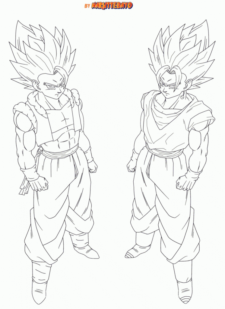 Dbz Gogeta Coloring Pages Coloring Home