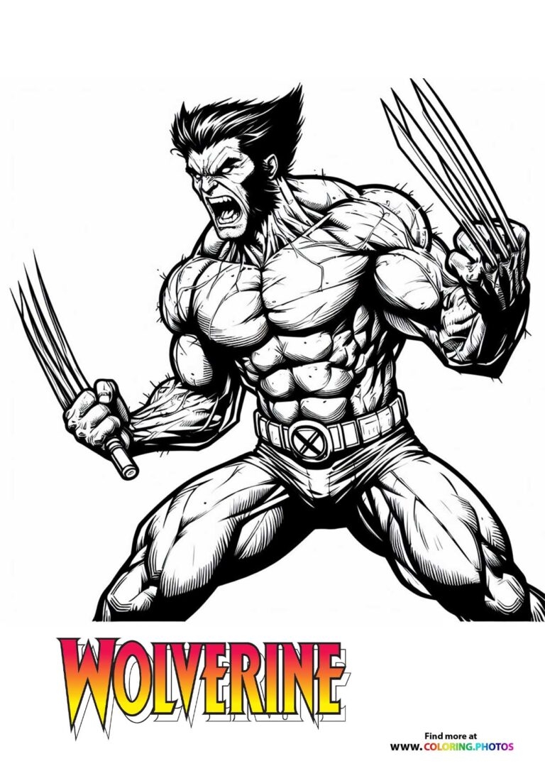 Deadpool Wolverine Coloring Pages For Kids