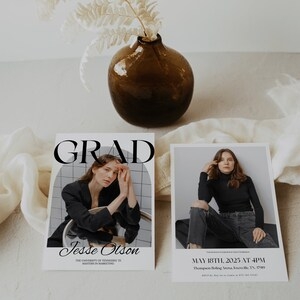 Digital Grad Invite Templates Grad Announcement For Seniors Canva 