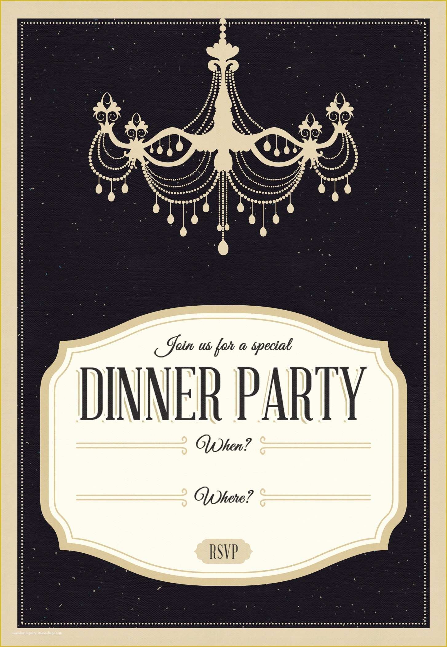dinner invitation templates