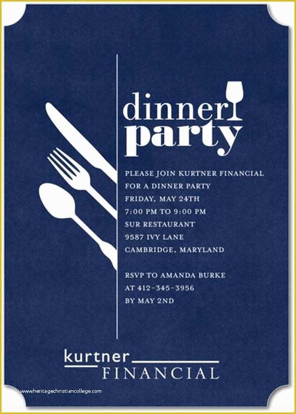 dinner party invitation templates
