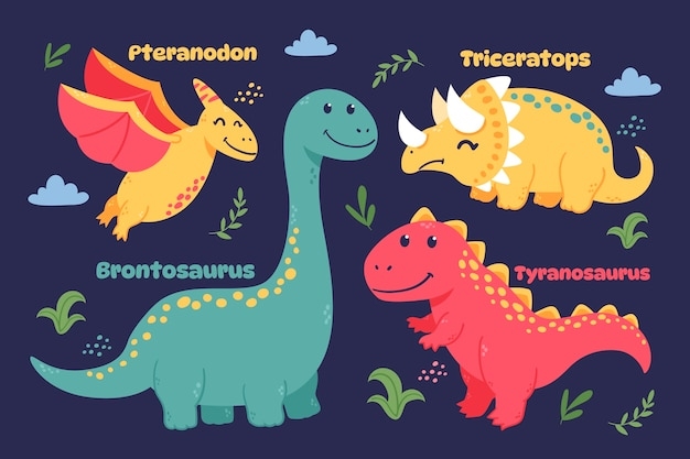 Dinosaur Cartoon Images With Names Printable Infoupdate