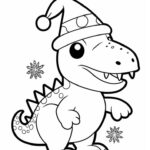 Dinosaur Christmas Coloring Pages Dinosaur Coloring Pages Dinosaur