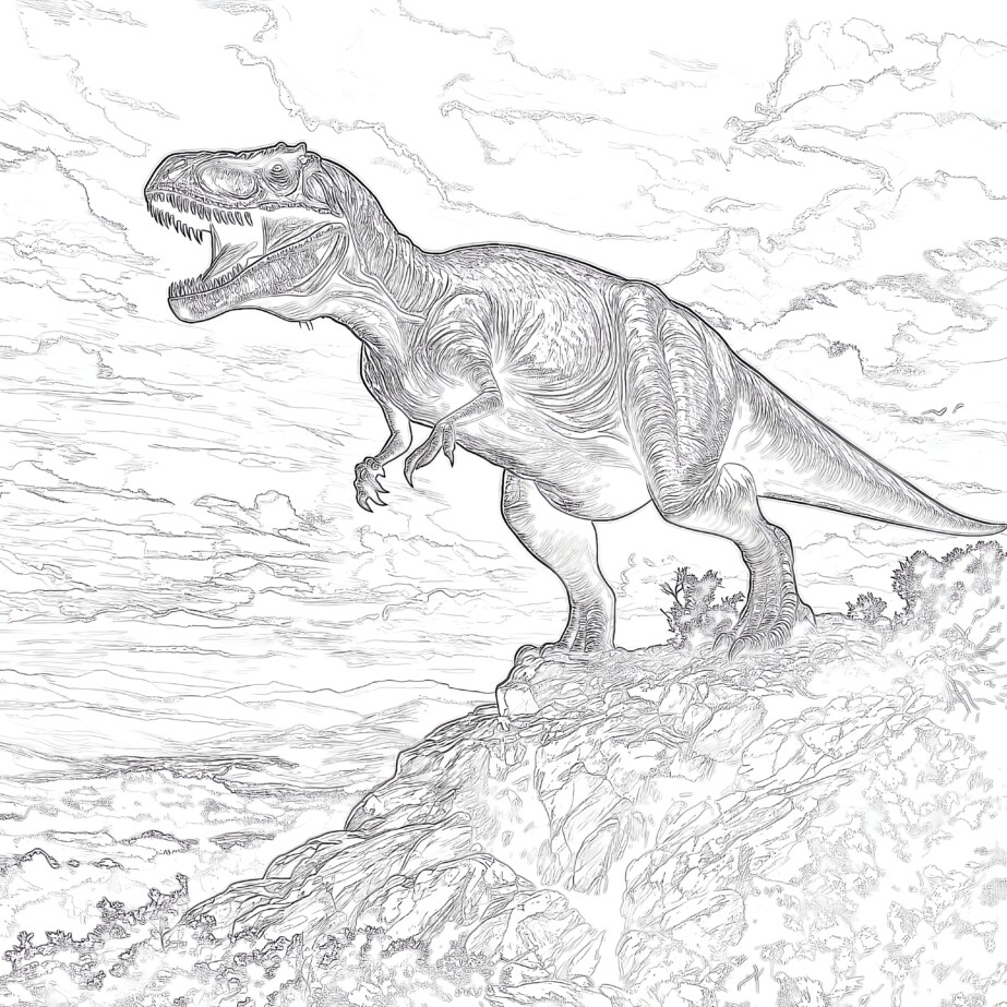 Dinosaur Color Page Printable Coloring Pages Mimi Panda