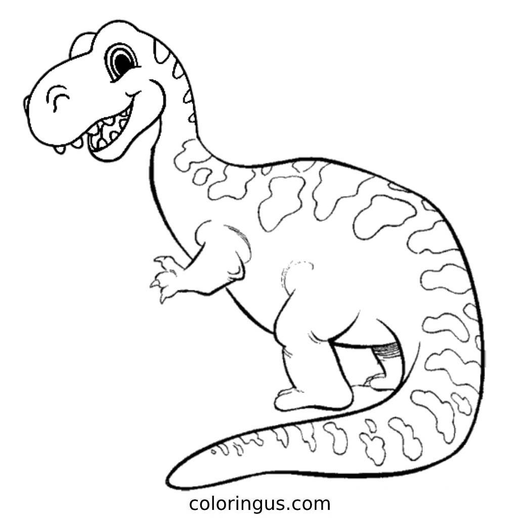 Dinosaur Coloring Pages Free Printable PDF 