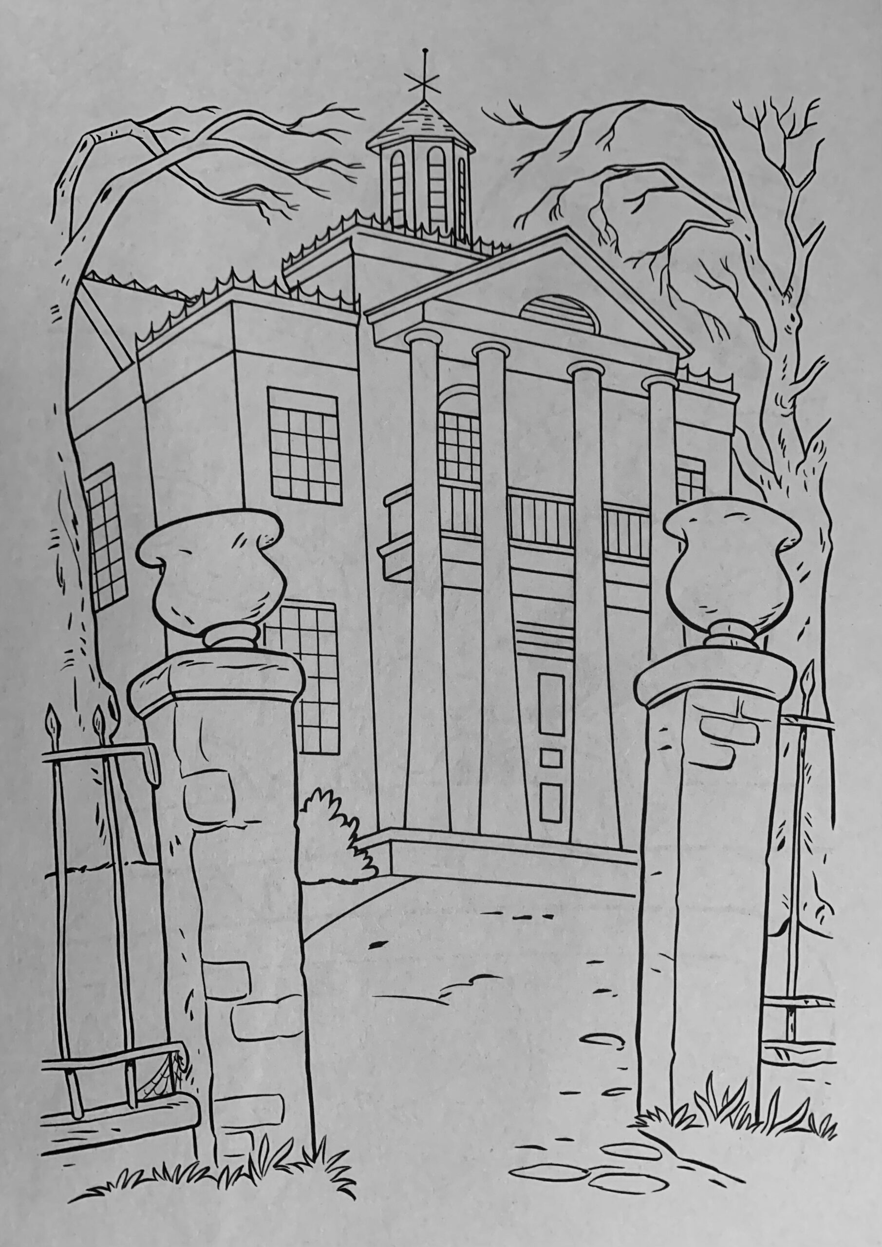 Disney Coloring Pages Coloring Book Pages Haunted Happenings 
