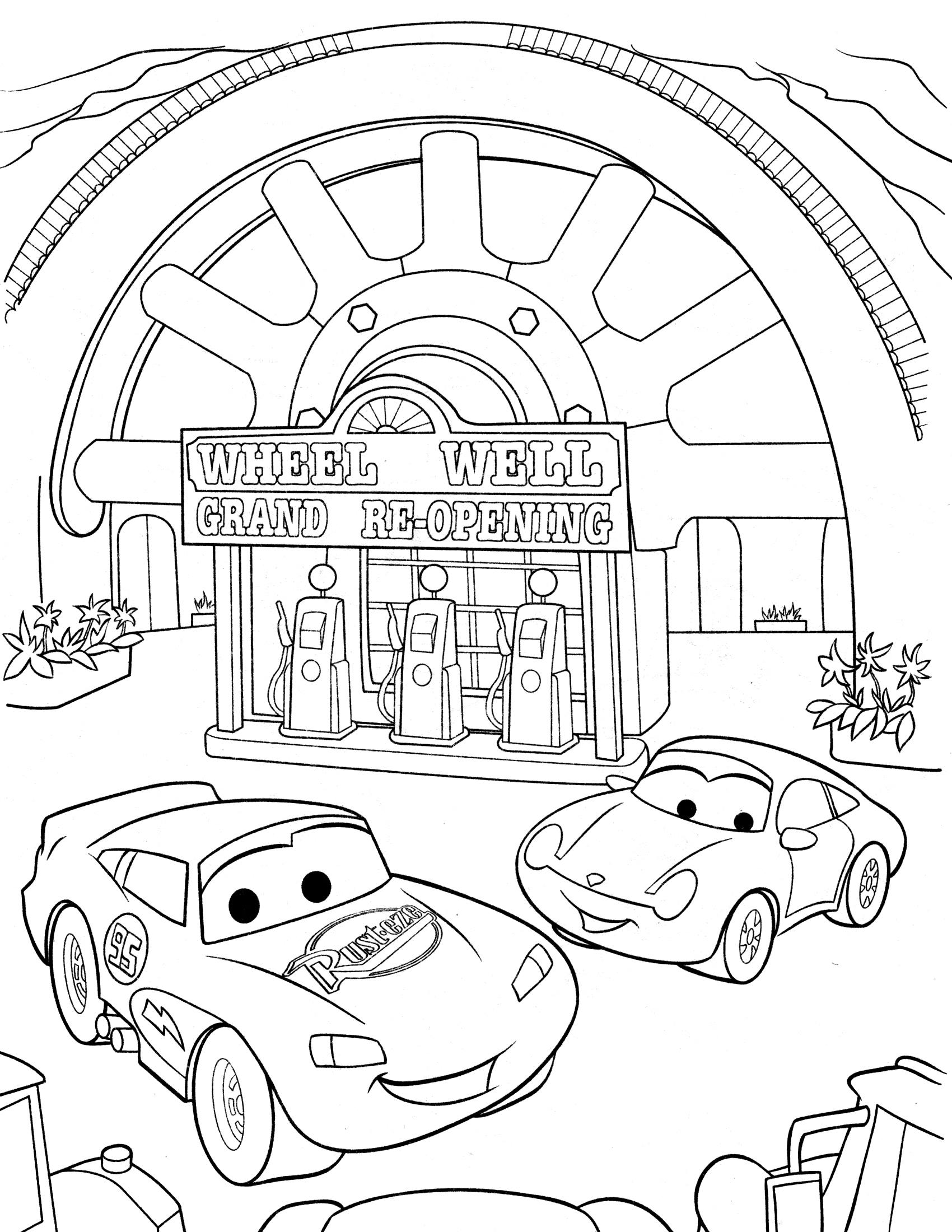 Disney Cars Coloring Pages