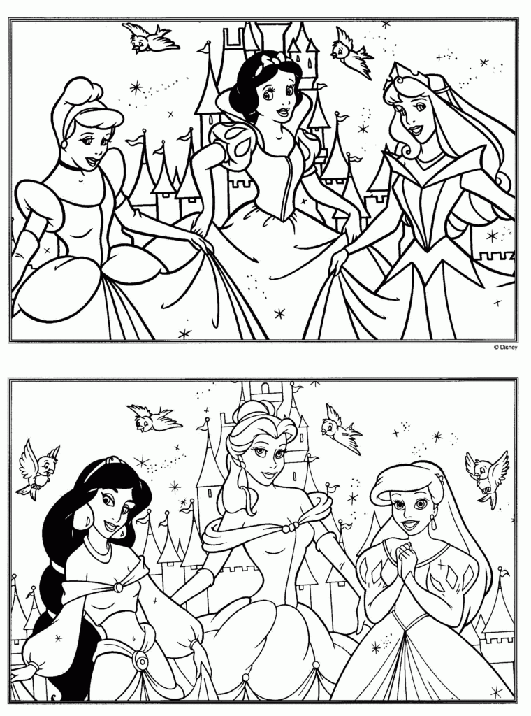 Disney Princess Coloring Pages Printable Coloring rocks