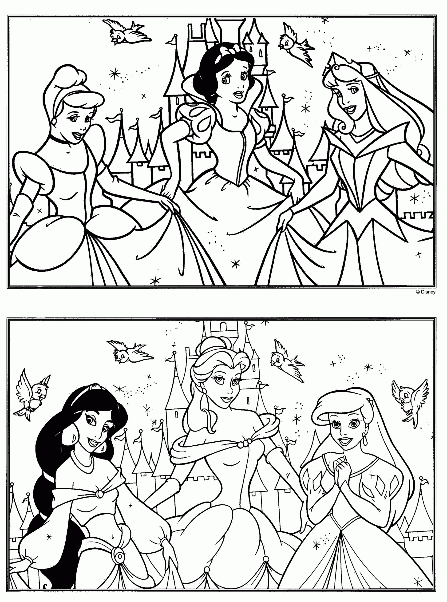 Disney Princess Coloring Pages Printable Coloring rocks 