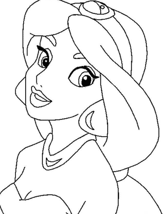 Disney Princess Jasmine Printable Coloring Pages Jasmine Coloring My 