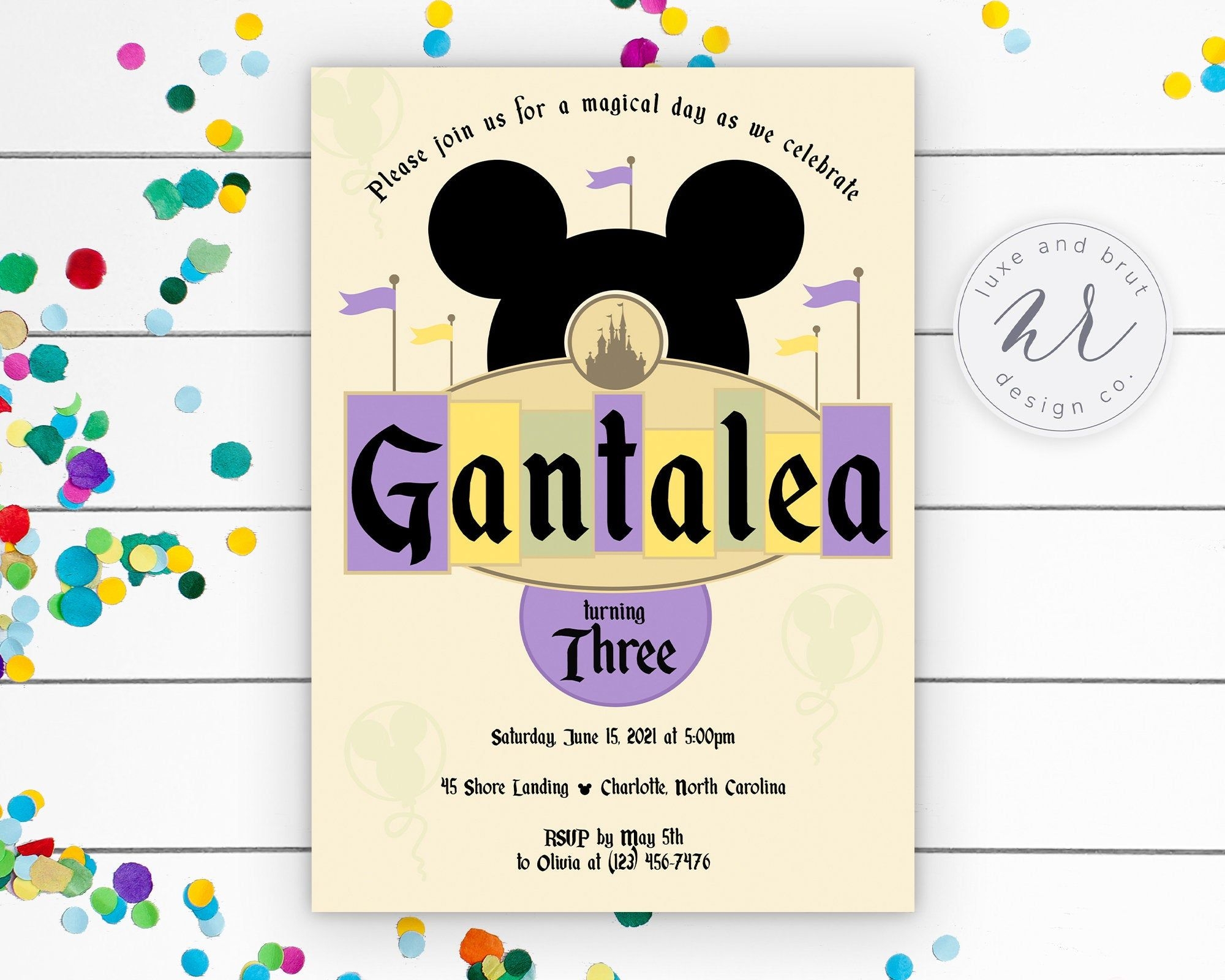 Disneyland Invitation Template Dev onallcylinders