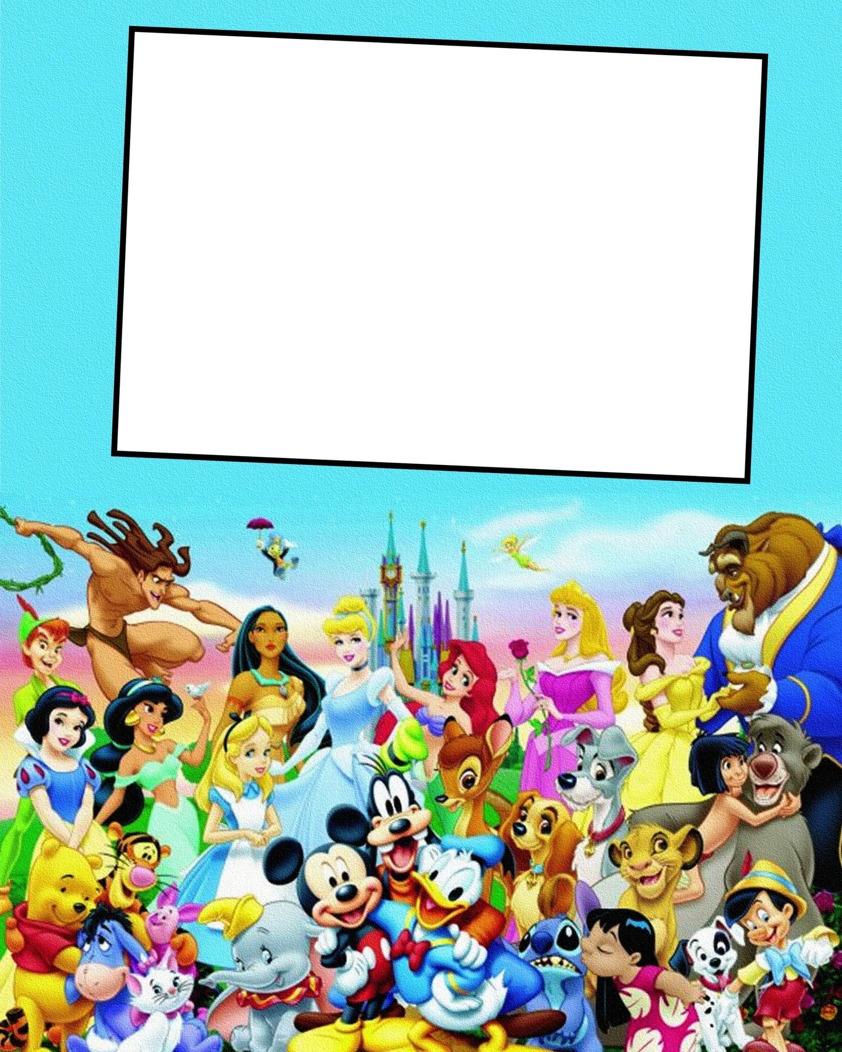 disneyland invitation template
