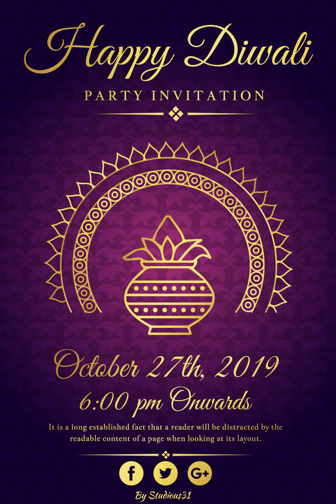 Diwali Invite Template