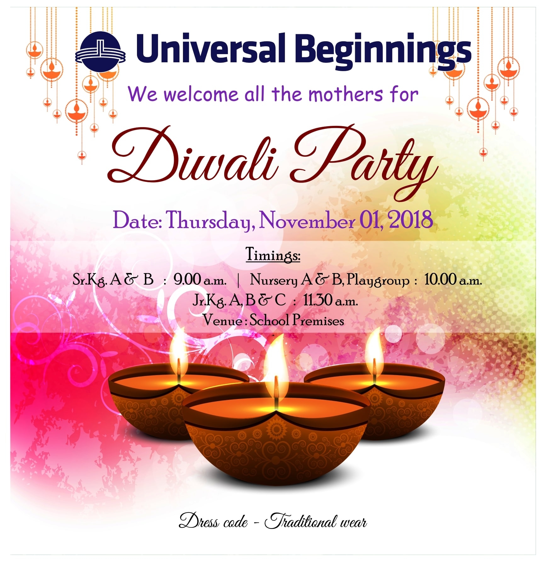 diwali invite template free