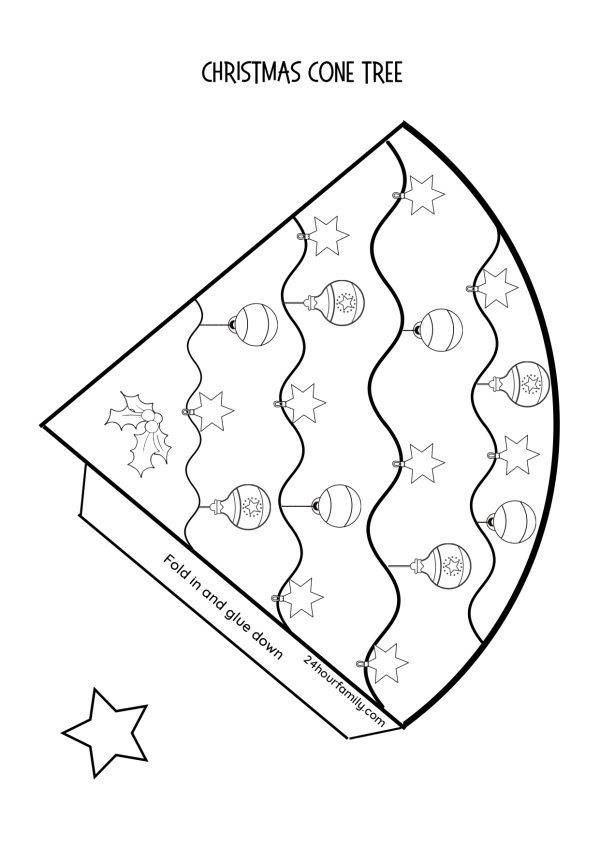 DIY 3D Christmas Tree Template Easy Craft For Holidays
