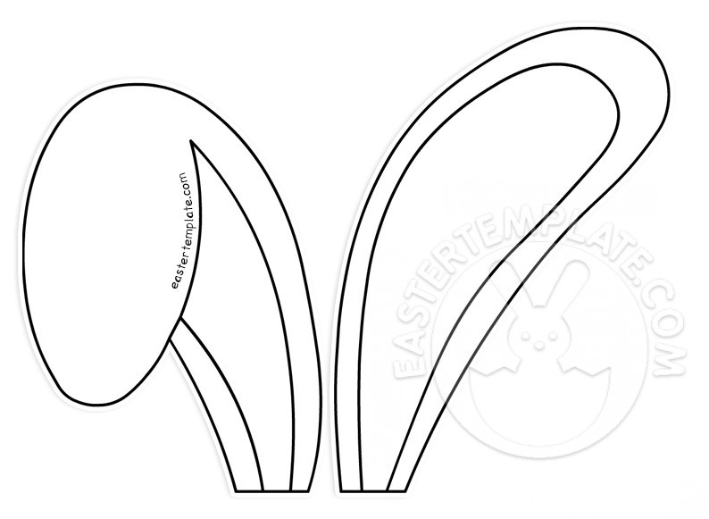 DIY Paper Bunny Ears Printable Easter Template