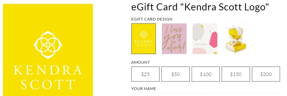 Does Kendra Scott Offer Gift Cards Knoji
