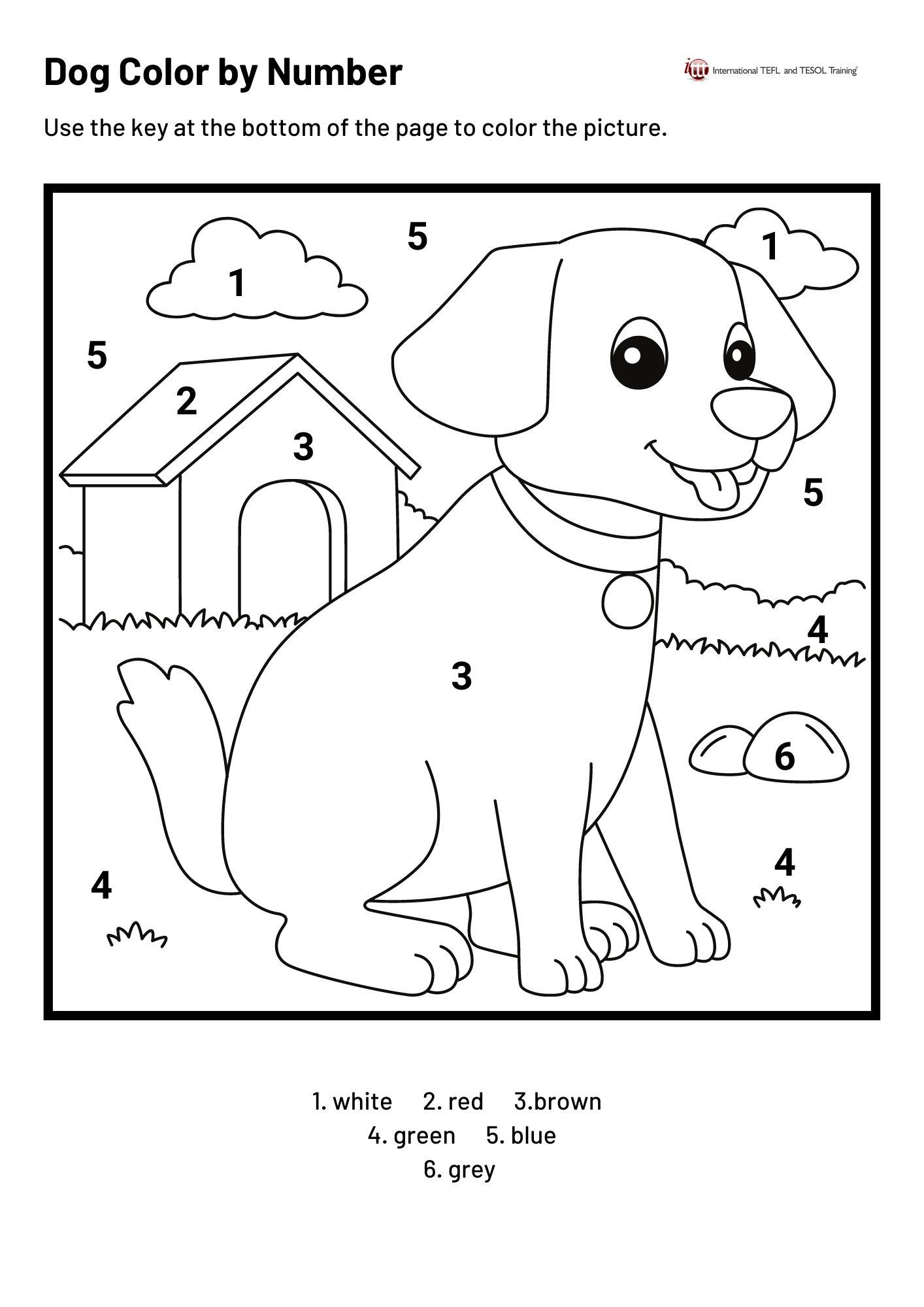 Dog Color By Number ITTT
