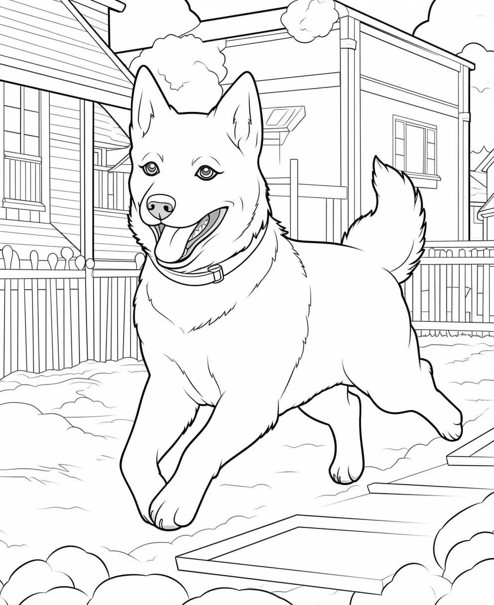 Dog Color Sheets Free Printable 