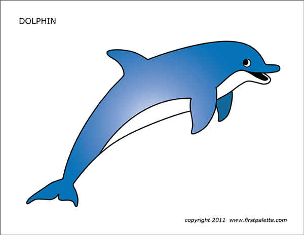 Dolphin Free Printable Templates Coloring Pages FirstPalette