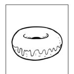 Donut Coloring Pages Breakfast Coloring Pages For Kids