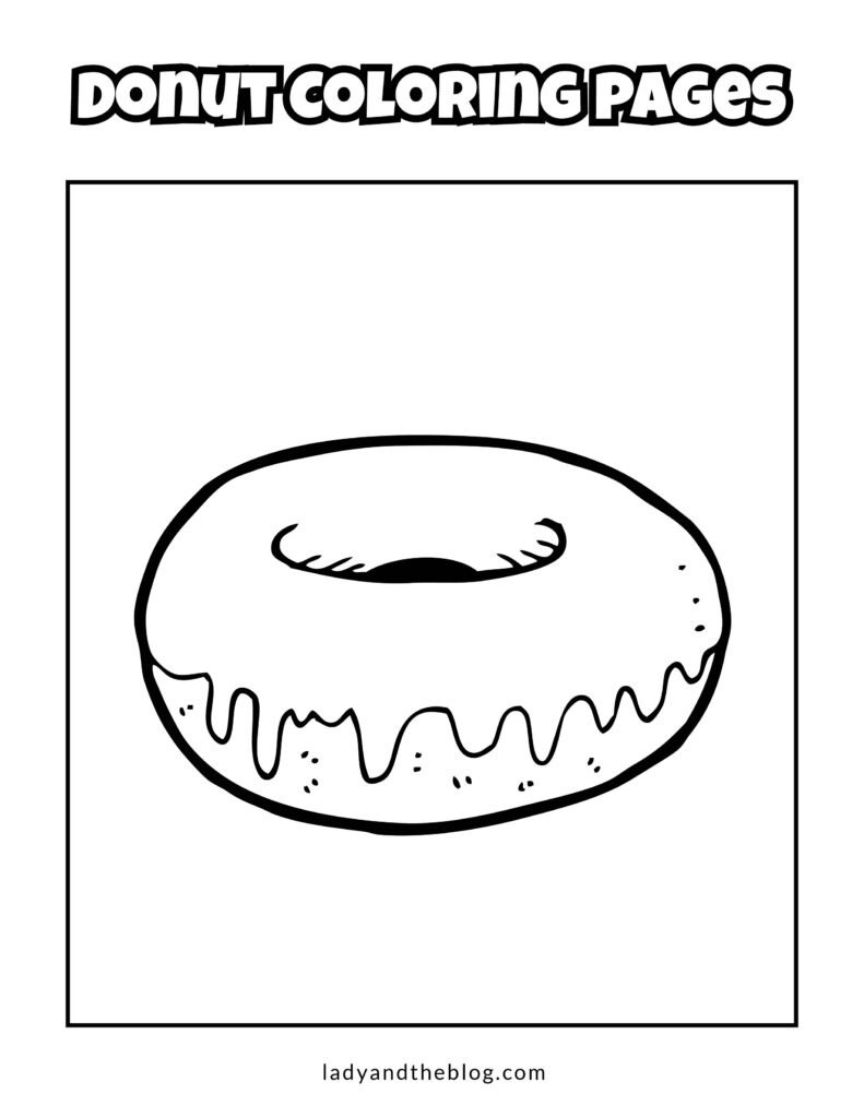 Donut Coloring Pages Breakfast Coloring Pages For Kids