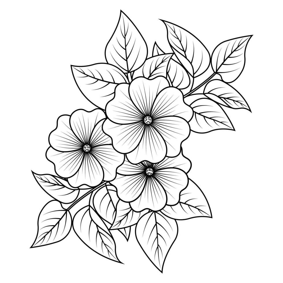 Download Flower Arrangement Line Art Collection Advanced Flower
