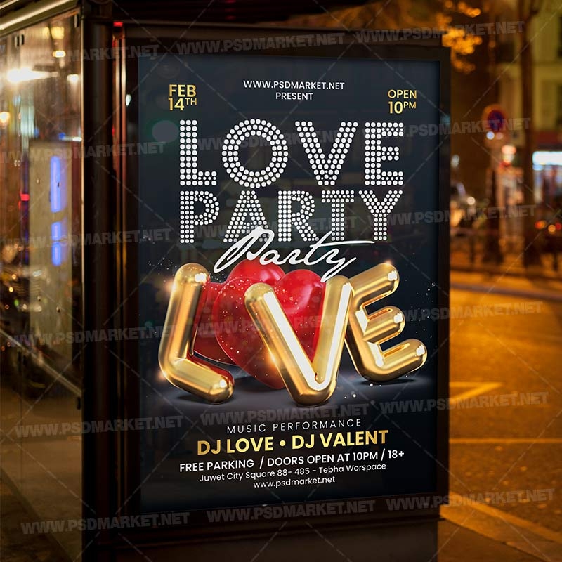 Download Love Card Printable Template Flyer PSD PSDmarket