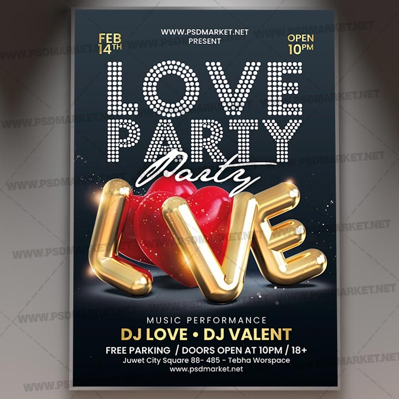 Download Love Card Printable Template Flyer PSD PSDmarket