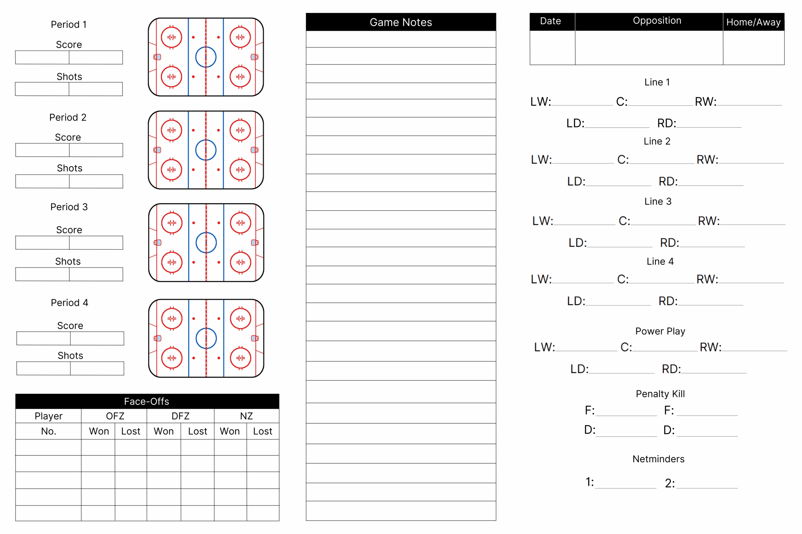 Download Printable Hockey Lineup Cards Printerfriendly