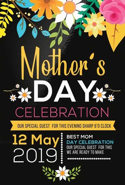 Download The Floral Mother 39 s Day Invitation Flyer Template FFFLYER