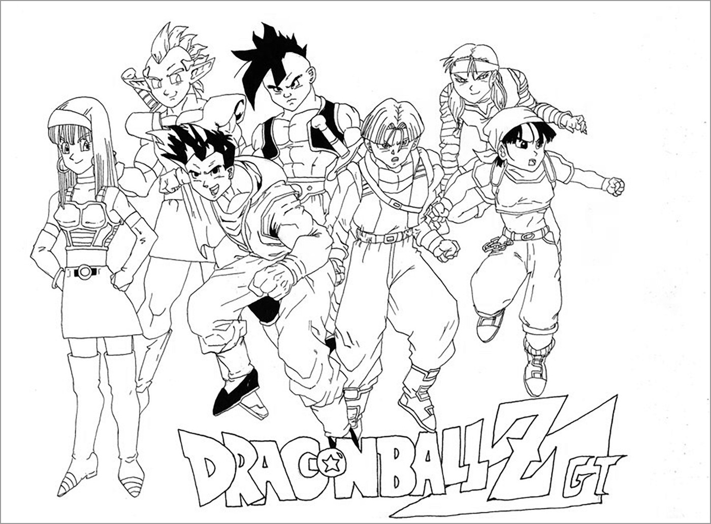Dragon Z Coloring Pages