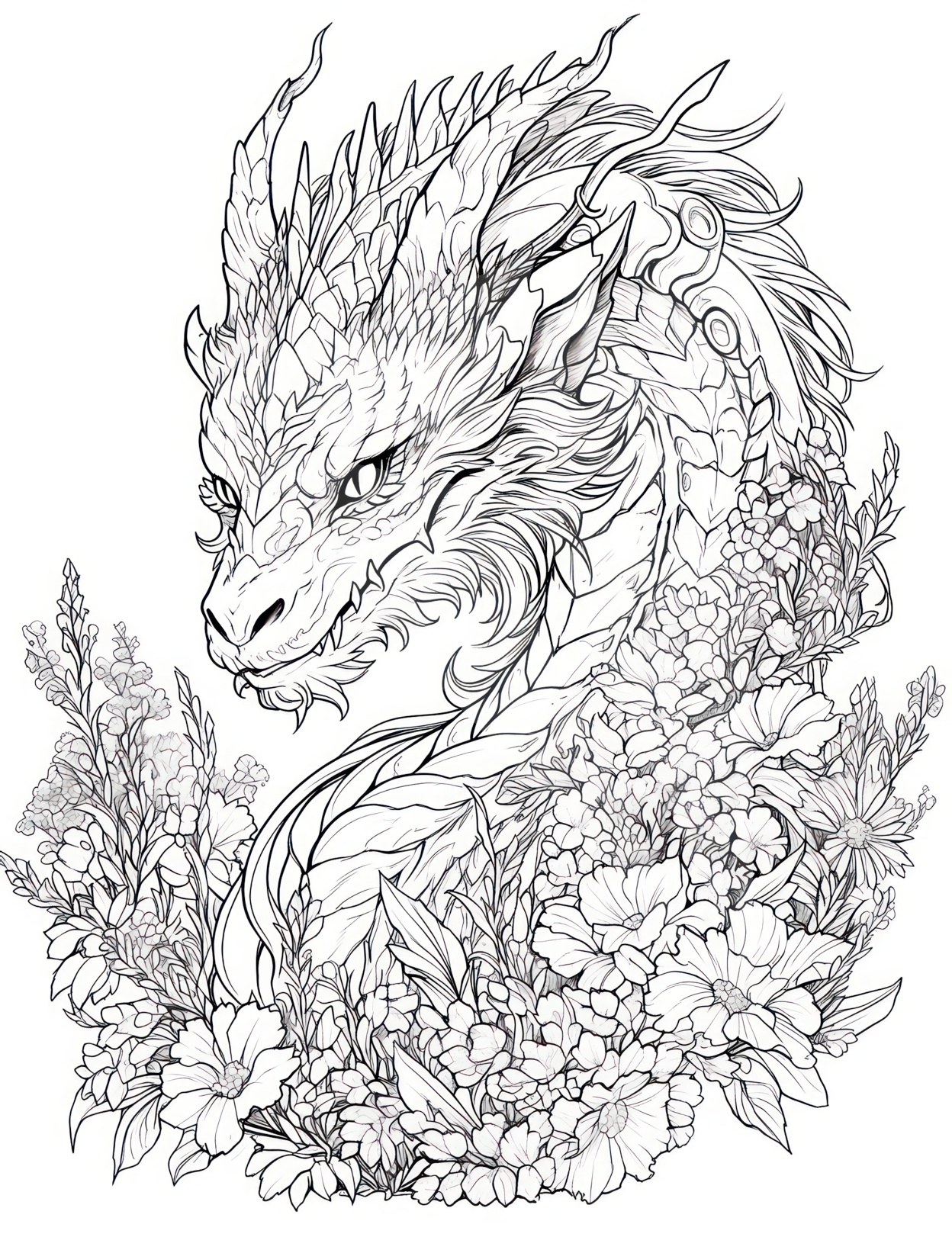 dragon coloring pages free printable