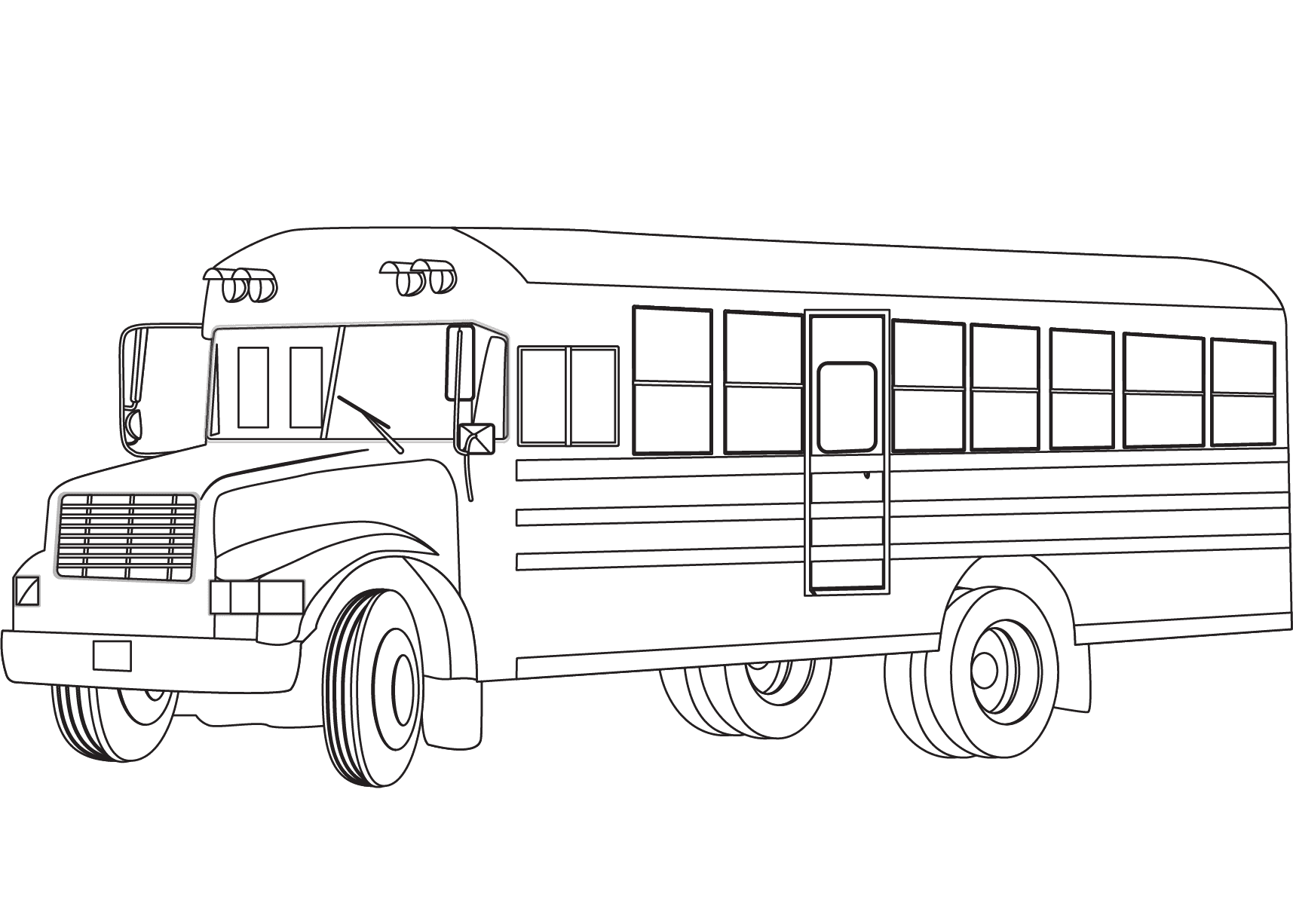 School Bus Coloring Pages