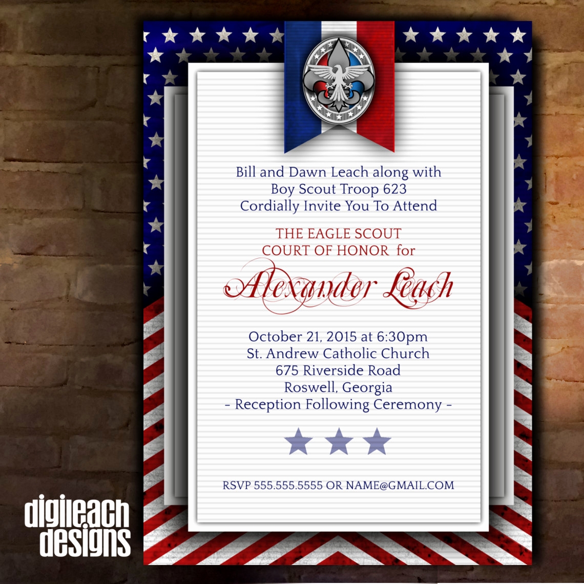Eagle Scout Invitation Template