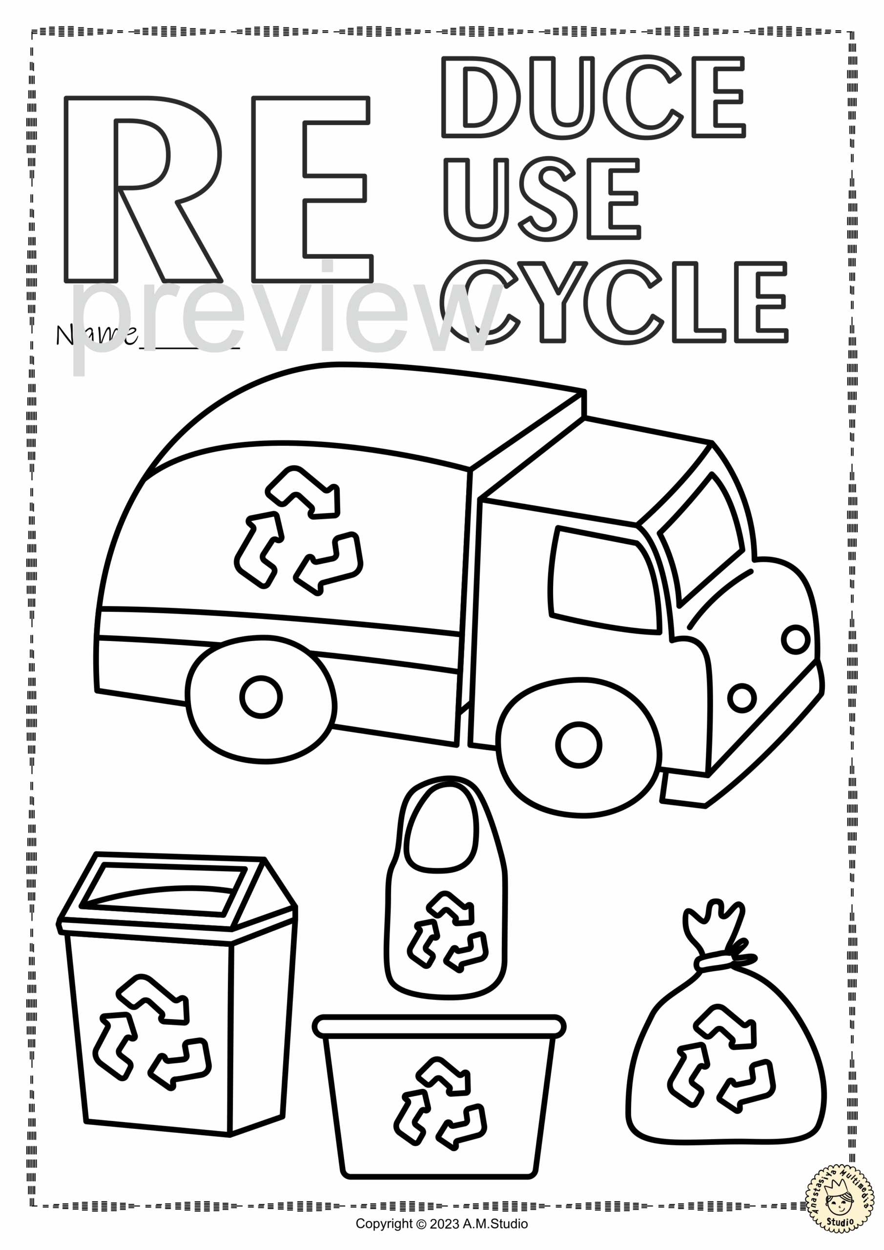 Earth Day Printable Coloring Pages For Kids