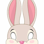 Easter Bunny Mask Template